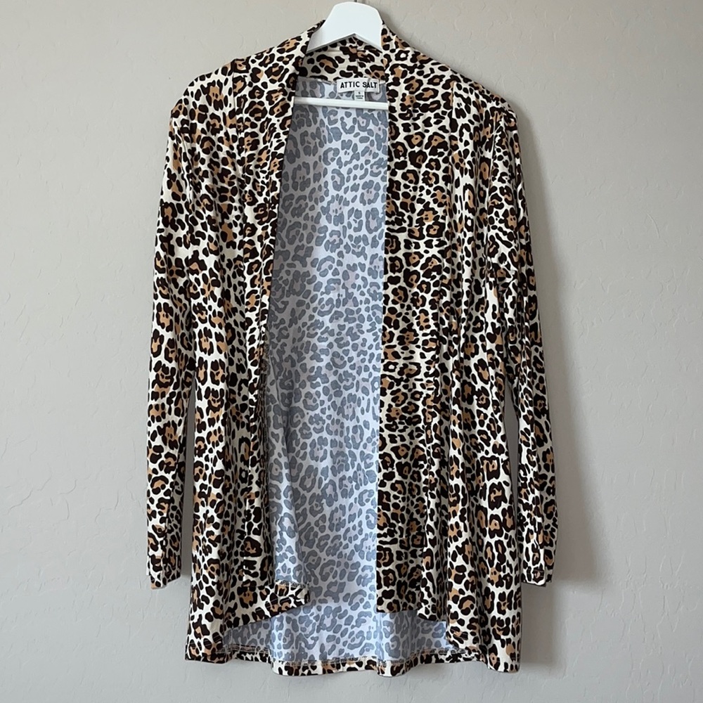 S Leopard 🐆 Print Cardigan